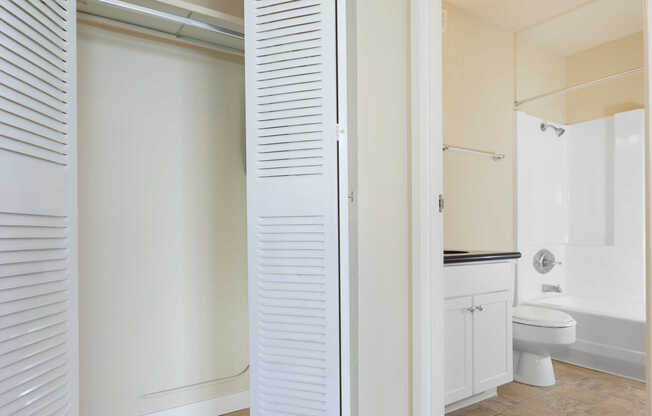 Linen Closet and Bathroom