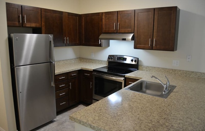 New Apartments Kitchen with Stainless Steel