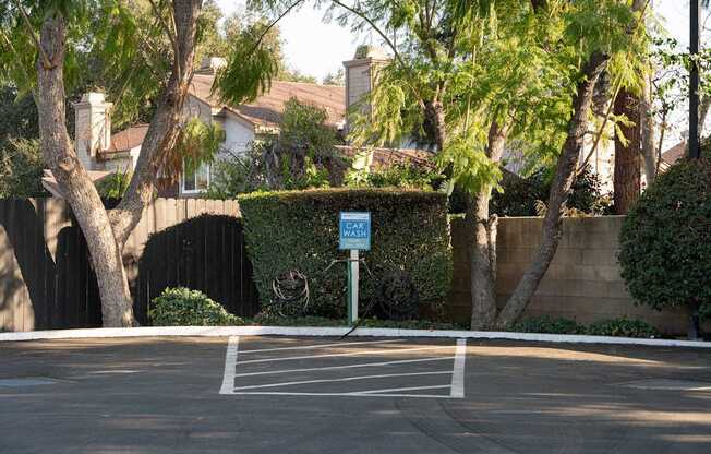 A street view with a sign that says "WALK".