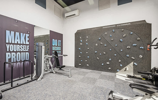 Community Fitness Center with Equipment at Stillwater Apartments located in Glendale, AZ.