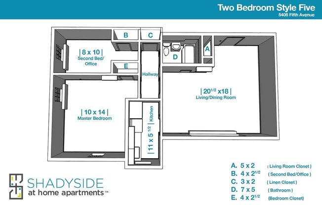 2 beds, 1 bath, 750 sqft, $1,795, Unit C305