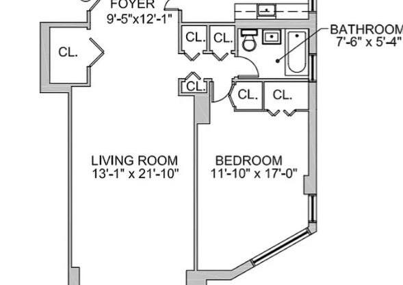 1 bed, 1 bath, 920 sqft, $7,000, Unit 5B