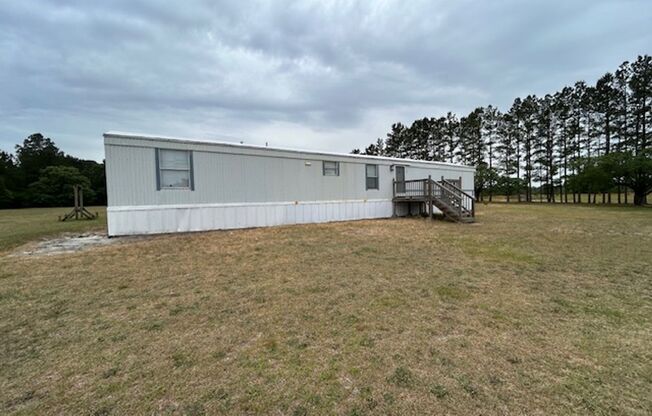 3-bedroom, 2-bath mobile home