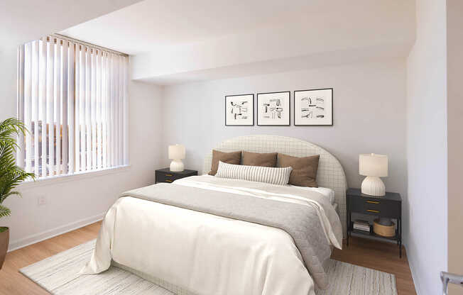 Bedroom with Hard Surface Flooring