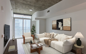 Living Room with Hard Surface Flooring