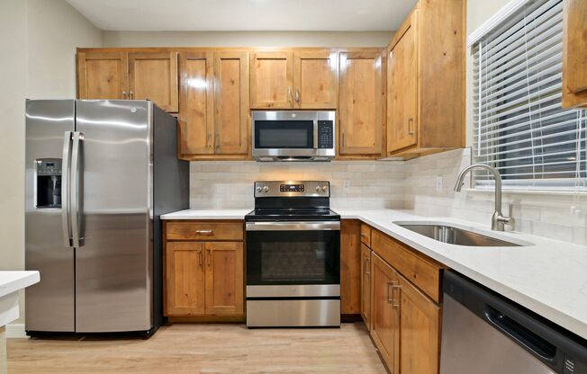 Stainless Steel Appliances at The Canyons Apartments, Fort Worth, Texas