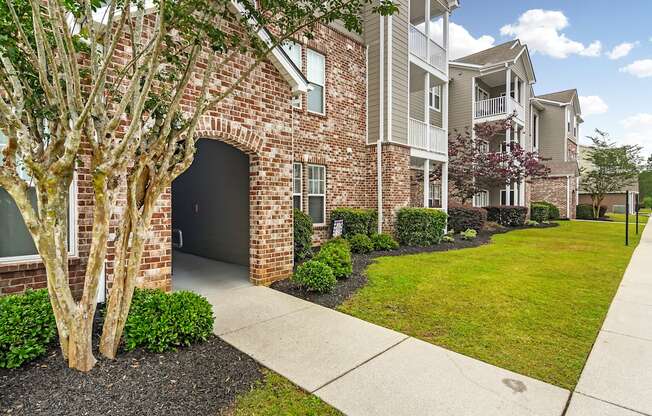 our apartments offer a walkway to the entrance of our building