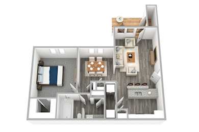 1 bed, 1 bath, 774 sqft, $1,351