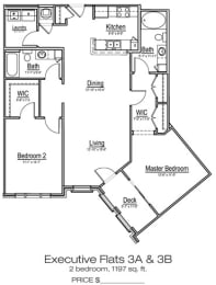 2 beds, 2 baths, 1,197 sqft, $1,914