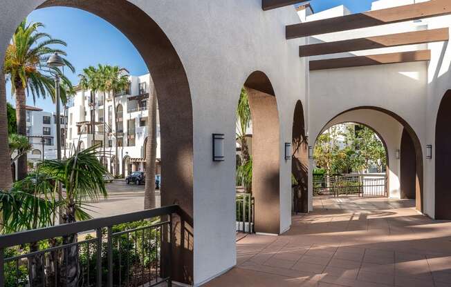 walkway of promenade rio vista at The Promenade Rio Vista, San Diego, CA, 92108