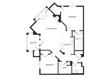 2 beds, 2 baths, 1,228 sqft, $2,010