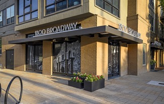 Exterior view of the corner of Community | Corner of building