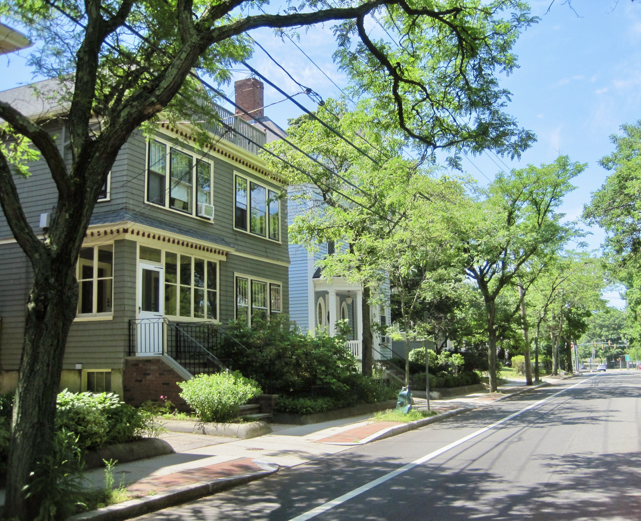 Photo of residential street in Cambridgeport, MA