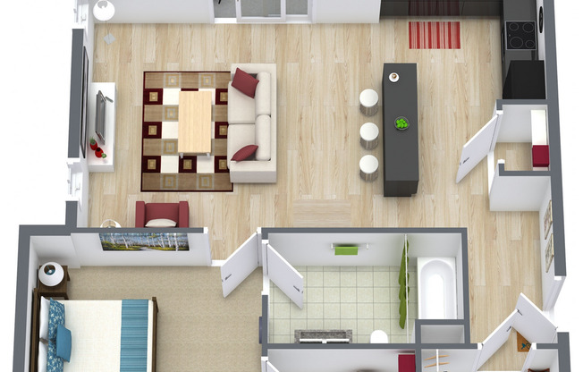 1 bed, 1 bath, 675 sqft, $1,865
