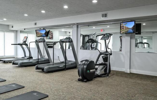 Fully Equipped Fitness Center at Lawrence Landing, Indianapolis, Indiana