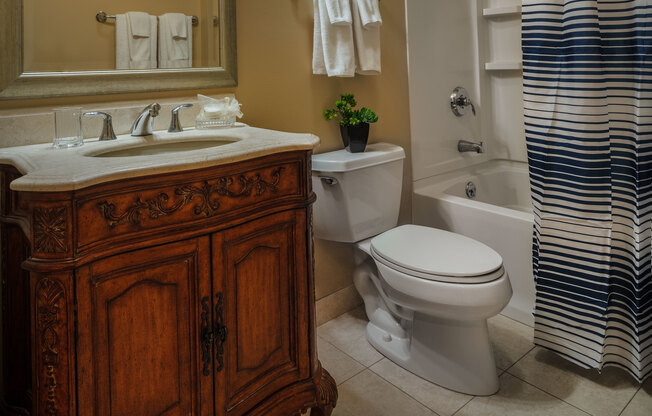 Ornate Bathroom | Apartments For Rent Madison Wi | Brownstone on Old Sauk