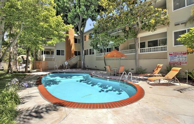 Glimmering Pool at Laurel Grove Apartments, California, 94025