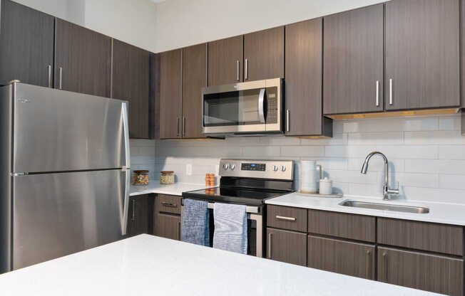 Kitchen with Stainless Steel Appliances