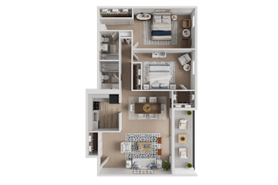 2 beds, 2 baths, 1,009 sqft, $1,975