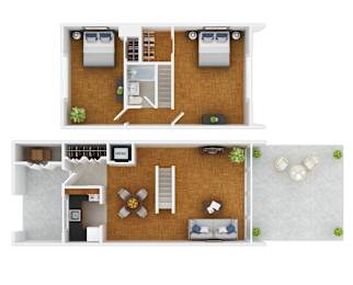 2 beds, 1 bath, $1,983