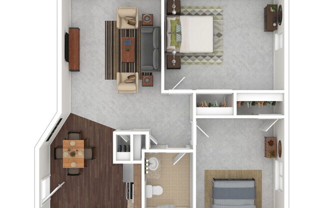 2 beds, 1 bath, 770 sqft, $2,040