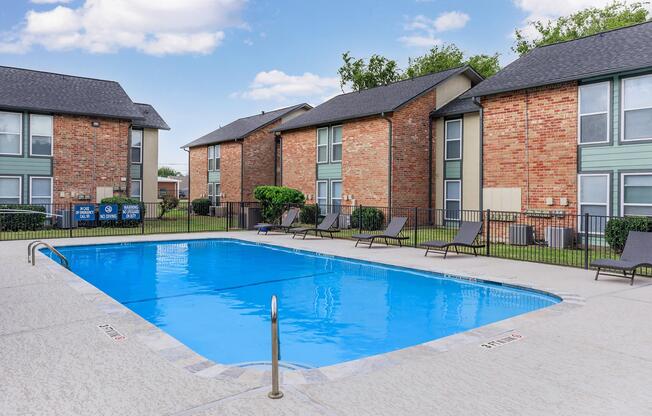 a small house in a pool of water