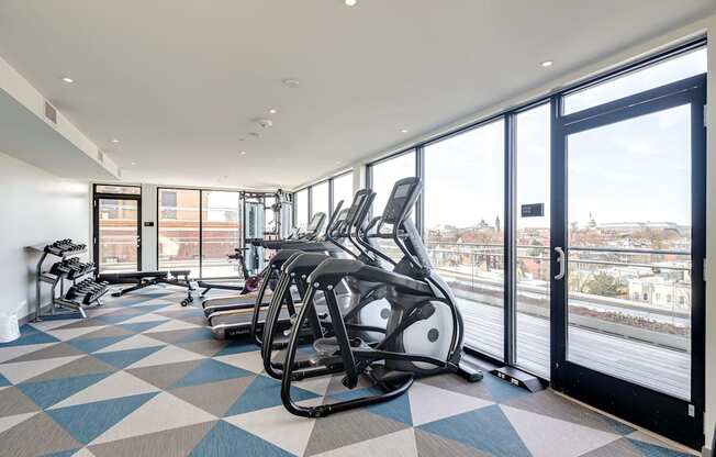 The Stanton rooftop 24-hour fitness center