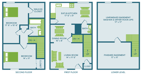 2 beds, 1.5 baths, 1,650 sqft, $1,599