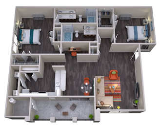 2 beds, 2 baths, 1,226 sqft, $2,363