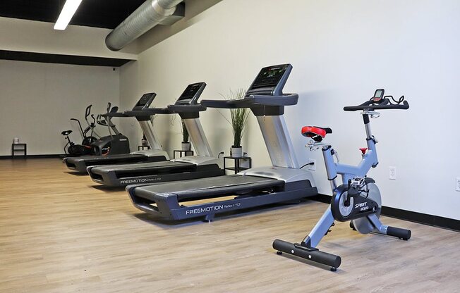 Fitness Center With Updated Equipment at 275 on the Park, St. Louis, 63108