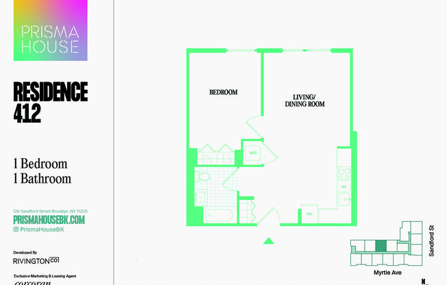 1 bed, 1 bath, $3,815, Unit 1412