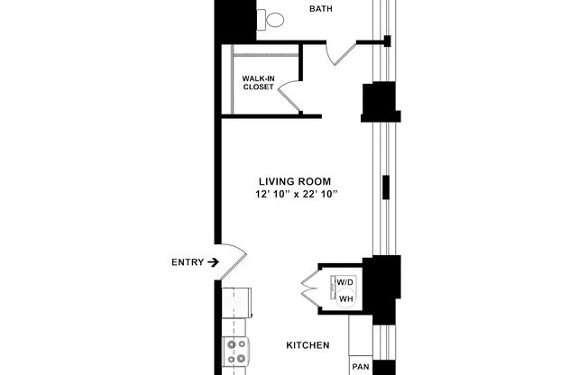 Studio, 1 bath, 533 sqft, $1,995, Unit C-0706
