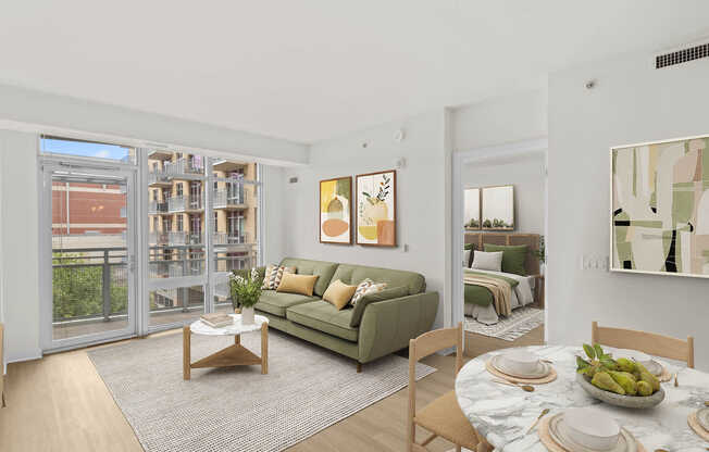 Living Room with Hard Surface Flooring