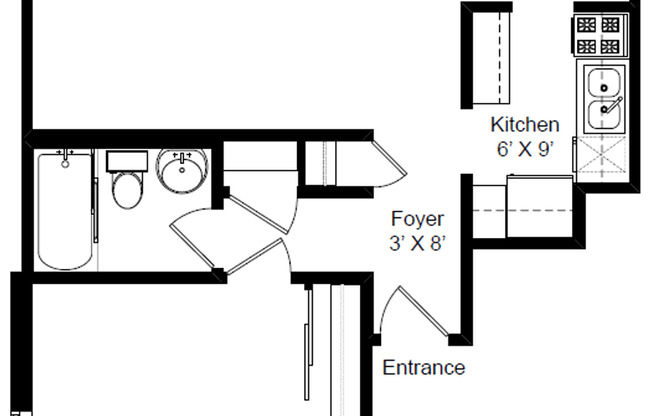 1 bed, 1 bath, 675 sqft, $1,975, Unit 417-308