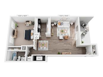 1 bed, 1 bath, 900 sqft, $1,270