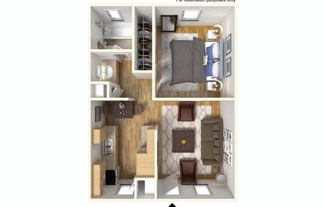 1 bed, 1 bath, $1,850, Unit 4