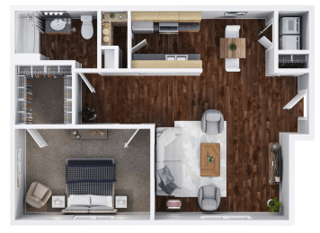 1 bed, 1 bath, 777 sqft, $1,159