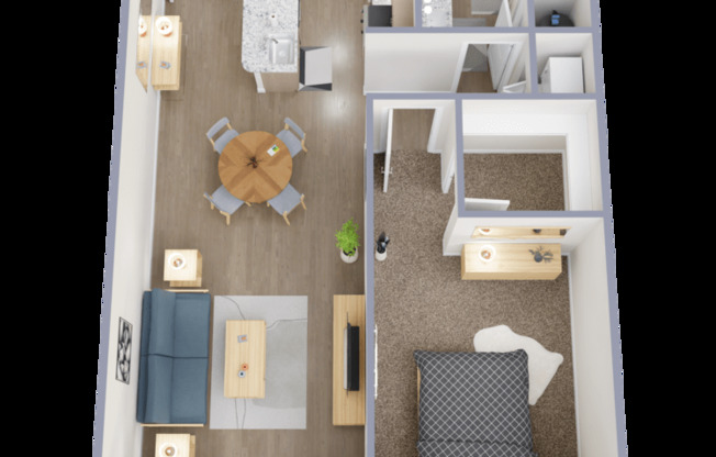 1 bed, 1 bath, 660 sqft, $899