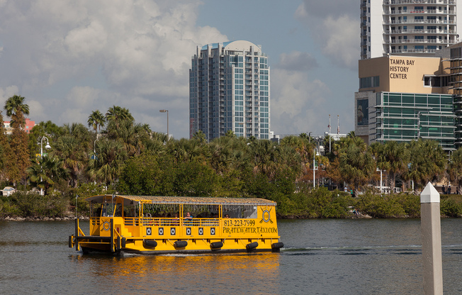 Explore Tampa via the nearby Pirate Water Taxi with 14 stops in the area.