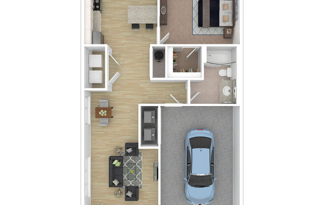 1 bed, 1 bath, 848 sqft, $2,060