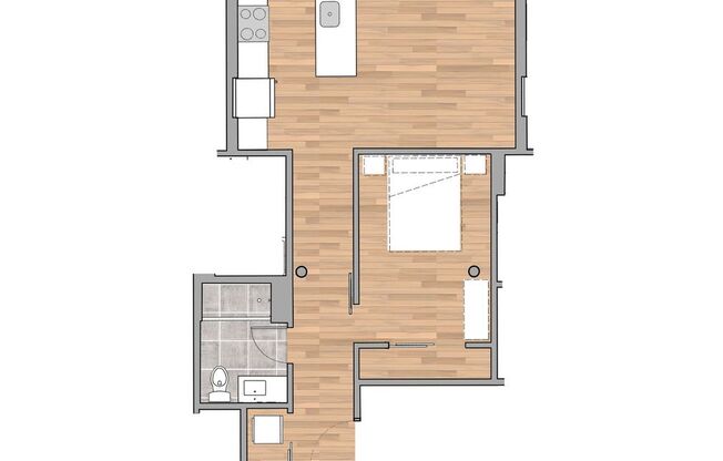 1 bed, 1 bath, 600 sqft, $1,690, Unit 105