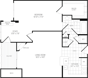 1 bed, 1 bath, 868 sqft, $2,116
