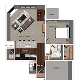 1 bed, 1 bath, 787 sqft, $1,450