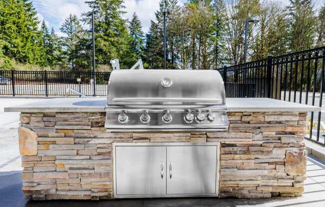 South Ridge Apartments Poolside Grilling Area