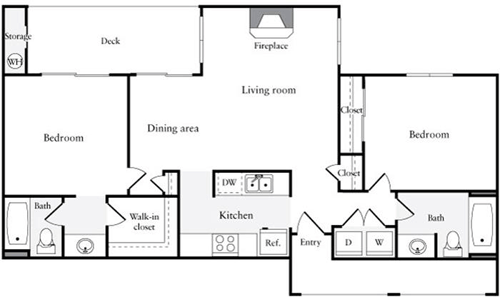 2 beds, 2 baths, 1,006 sqft, $3,791