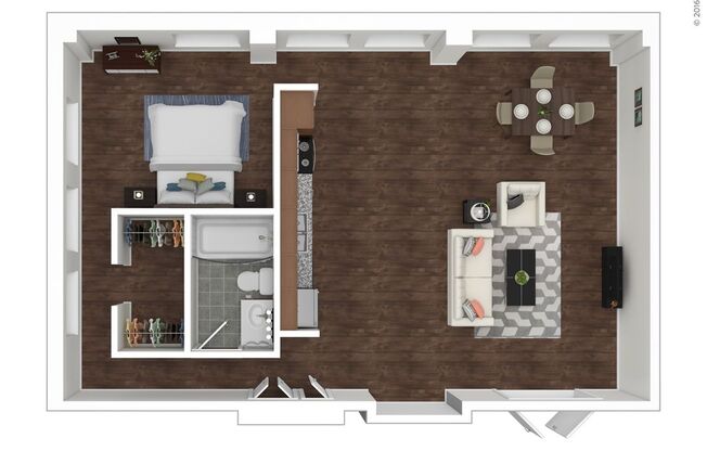 1 bed, 1 bath, $1,595