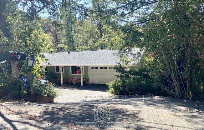 Lovely and RARE 3/2 single level home in Orinda on over 1/2 acre lot within walking distance to town