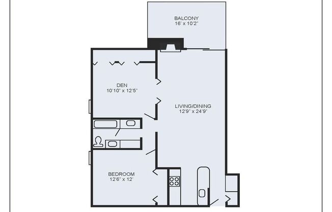 1 bed, 1 bath, 875 sqft, $1,899, Unit 206