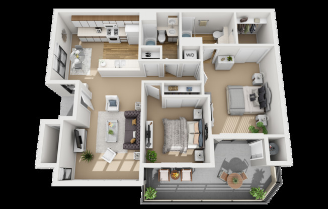 2 beds, 2 baths, 1,000 sqft, $2,805