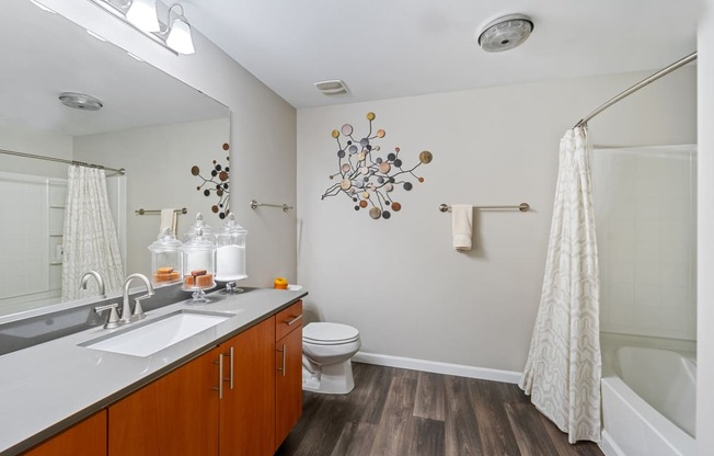 Bathroom at Beaumont Apartments, 14001 NE 183rd Street, WA